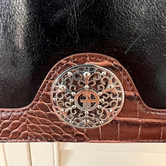 giani bernini purse black with brown - Picture 12 of 13